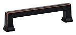 Emtek Art Deco 4" (102mm) Center-to-Center Alexander Cabinet Pull (Oil Rubbed Bronze)