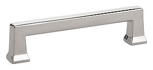 Emtek Art Deco 4" (102mm) Center-to-Center Alexander Cabinet Pull (Polished Nickel)