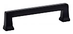 Emtek Art Deco 4" (102mm) Center-to-Center Alexander Cabinet Pull (Flat Black)