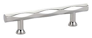 Emtek Art Deco 3-1/2" (89mm) Center-to-Center Tribeca Cabinet Pull (Polished Nickel)