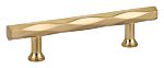 Emtek Art Deco 3-1/2" (89mm) Center-to-Center Tribeca Cabinet Pull (Satin Brass)
