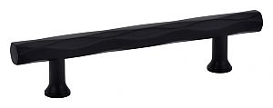 Emtek Art Deco 4" (102mm) Center-to-Center Tribeca Cabinet Pull (Flat Black)