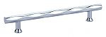 Emtek Art Deco 6" (152mm) Center-to-Center Tribeca Cabinet Pull (Polished Chrome)