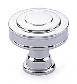 Emtek Transitional Heritage 1-1/4" (32mm) Glendon Cabinet Knob (Polished Chrome)