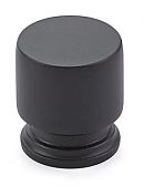 Emtek Transitional Heritage 1-1/8" (29mm) Prosser Cabinet Knob (Flat Black)
