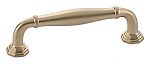 Emtek Transitional Heritage 3-1/2" (89mm) Center-to-Center Blythe Cabinet Pull (Satin Brass)