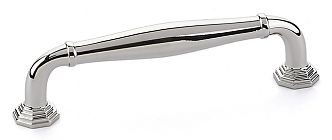 Emtek Transitional Heritage 4" (102mm) Center-to-Center Blythe Cabinet Pull (Polished Nickel)
