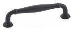 Emtek Transitional Heritage 4" (102mm) Center-to-Center Blythe Cabinet Pull (Flat Black)