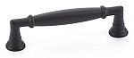 Emtek Transitional Heritage 3-1/2" (89mm) Center-to-Center Westwood Cabinet Pull (Flat Black)