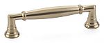 Emtek Transitional Heritage 3-1/2" (89mm) Center-to-Center Westwood Cabinet Pull (Satin Brass)