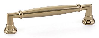 Emtek Transitional Heritage 4" (102mm) Center-to-Center Westwood Cabinet Pull (Satin Brass)