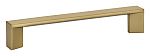 Emtek Contemporary  5" (128mm) Center-to-Center Trinity Cabinet Pull (Satin Brass)