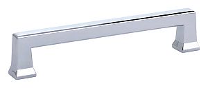 Emtek Art Deco 5" (128mm) Center-to-Center Alexander Cabinet Pull (Polished Chrome)