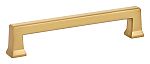 Emtek Art Deco 5" (128mm) Center-to-Center Alexander Cabinet Pull (Satin Brass)