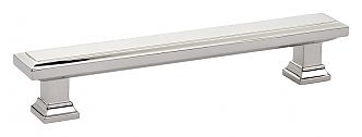 Emtek Geometric  5" (128mm) Center-to-Center Rectangular Pull (Polished Nickel)