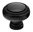Emtek Solid Brass 1-1/4" (32mm) Norwich Cabinet Knob (Flat Black)