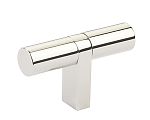 Emtek Select 2-1/4" (57mm) T-Knob Smooth Cabinet Knob (Polished Nickel)