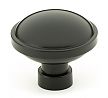 Emtek Industrial Modern 1-3/4" (44mm) Brandt Cabinet Knob (Flat Black)