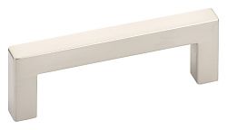 Emtek Modern Rectangular 3-1/2" (89mm) Center-to-Center Warwick Cabinet Pull (Satin Nickel)