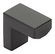 Emtek Modern Rectangular 1-1/2" (38mm) Keaton Cabinet Finger Pull (Flat Black)