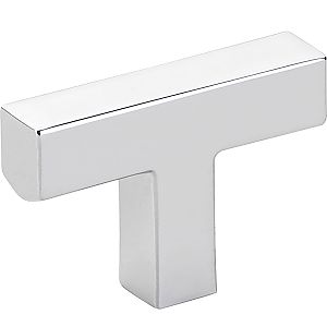 Emtek Modern Rectangular 2" (51mm) Warwick Cabinet T-Knob (Polished Chrome)