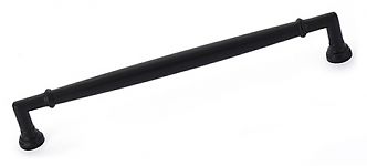 Emtek Transitional Heritage 12" (305mm) Center-to-Center Westwood Appliance Pull (Flat Black)