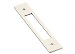 Emtek Modern 4" (102mm) Center-to-Center Backplate for Pulls (Polished Nickel)