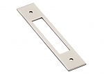 Emtek Modern 4" (102mm) Center-to-Center Backplate for Pulls (Satin Nickel)
