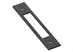 Emtek Modern 4" (102mm) Center-to-Center Backplate for Pulls (Flat Black)