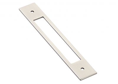 Emtek Modern 5" (128mm) Center-to-Center Backplate for Pulls (Satin Nickel)