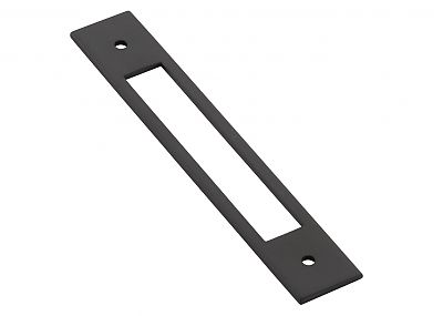 Emtek Modern 5" (128mm) Center-to-Center Backplate for Pulls (Flat Black)