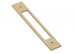 Emtek Modern 5" (128mm) Center-to-Center Backplate for Pulls (Satin Brass)