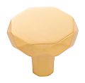 Hickory Hardware Karat 1-1/4" (32mm) Cabinet Knob (Brushed Golden Brass)