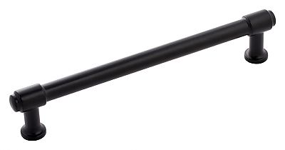 Hickory Hardware Piper 6-5/16" (160mm) Center-to-Center Cabinet Pull (Matte Black)