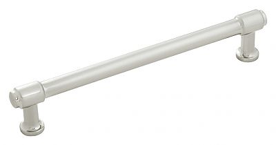 Hickory Hardware Piper 6-5/16" (160mm) Center-to-Center Cabinet Pull (Satin Nickel)