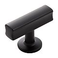 Hickory Hardware Woodward 1-15/16" (49mm) Cabinet T-Knob (Matte Black)