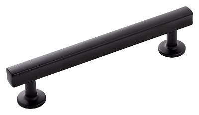 Hickory Hardware Woodward 5" (128mm) Center-to-Center Cabinet Pull (Matte Black)