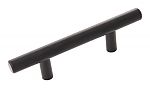 Hickory Hardware 2-1/2" (64mm) Center-to-Center Cabinet Bar Pull - 4-7/8" (124mm) Overall Length (Matte Black)