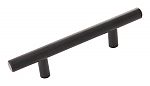 Hickory Hardware 3" (76mm) Center-to-Center Cabinet Bar Pull - 5-1/2" (140mm) Overall Length (Matte Black)