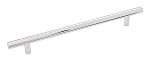 Hickory Hardware 7-9/16" (192mm) Center-to-Center Cabinet Bar Pull - 10" (254mm) Overall Length (Polished Chrome)