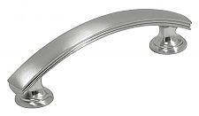 Hickory Hardware American Diner 3" (76mm) Center-to-Center Cabinet Pull (Satin Nickel)