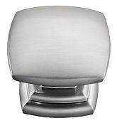 Hickory Hardware Euro-Contemporary 1-1/2" (38mm) Square Cabinet Knob (Stainless Steel)