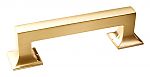 Hickory Hardware Studio 3-3/4" (96mm) Center-to-Center Cabinet Pull (Brushed Golden Brass)