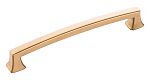 Hickory Hardware Bridges 6-5/16" (160mm) Center-to-Center Cabinet Pull (Brushed Golden Brass)
