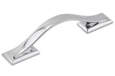 Hickory Hardware Dover 7/8" (22mm) Square Cabinet Pull (Polished Chrome)