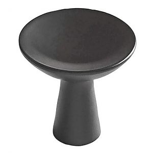 Hickory Hardware Maven 2-5/16" (59mm) Cabinet Knob/Hook (Matte Black)