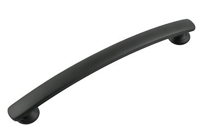 Hickory Hardware American Diner 6-5/16" (160mm) Center-to-Center Cabinet Pull (Matte Black)
