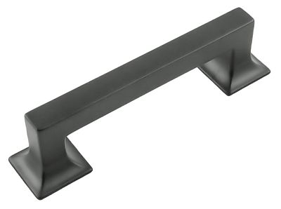 Hickory Hardware Studio 3-3/4" (96mm) Center-to-Center Cabinet Pull (Matte Black)