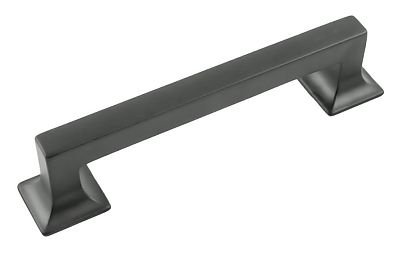 Hickory Hardware Studio 5" (128mm) Center-to-Center Cabinet Pull (Matte Black)
