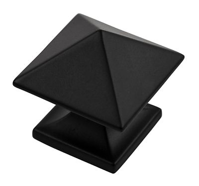 Hickory Hardware Studio 1-1/4" (32mm) Cabinet Knob (Matte Black)